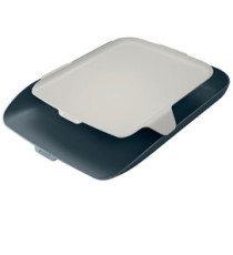 Vaschetta portacorrispondenza - con vassoio organizer Cosy - grigio - Leitz Vaschetta portacorrispondenza - con vassoio organizer Cosy - grigio - Leitz
