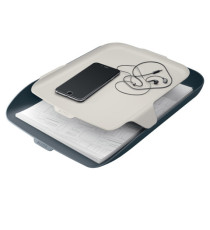 Vaschetta portacorrispondenza - con vassoio organizer Cosy - grigio - Leitz Vaschetta portacorrispondenza - con vassoio organizer Cosy - grigio - Leitz