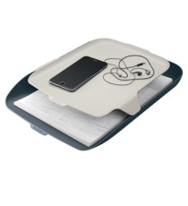 Vaschetta portacorrispondenza - con vassoio organizer Cosy - grigio - Leitz Vaschetta portacorrispondenza - con vassoio organizer Cosy - grigio - Leitz