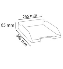 Vaschetta portacorrispondenza COMBO MIDI 113014D EcoBlack - 34,6 x 25,5 x 6,5  cm -  nero - Exacompta Vaschetta portacorrispondenza COMBO MIDI 113014D EcoBlack - 34,6 x 25,5 x 6,5  cm -  nero - Exacompta