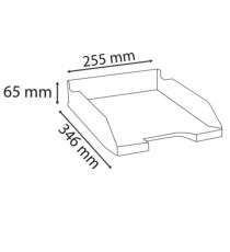 Vaschetta portacorrispondenza COMBO MIDI 113014D EcoBlack - 34,6 x 25,5 x 6,5  cm -  nero - Exacompta Vaschetta portacorrispondenza COMBO MIDI 113014D EcoBlack - 34,6 x 25,5 x 6,5  cm -  nero - Exacompta