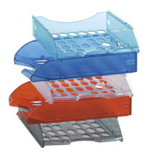 Vaschetta portacorrispondenza forata E040 - 26 x 34,5 x 6,5 cm - blu trasparente - Fellowes Vaschetta portacorrispondenza forata E040 - 26 x 34,5 x 6,5 cm - blu trasparente - Fellowes