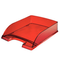 Vaschetta portacorrispondenza Leitz Plus Standard - 25,5 x 7 x 36 cm - rosso trasparente - Leitz Vaschetta portacorrispondenza Leitz Plus Standard - 25,5 x 7 x 36 cm - rosso trasparente - Leitz