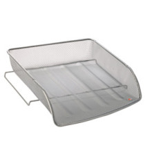 Vaschetta portacorrispondenza Mesh - 27 x 6,5 x 34 cm - rete metallica - argento - Alba Vaschetta portacorrispondenza Mesh - 27 x 6,5 x 34 cm - rete metallica - argento - Alba
