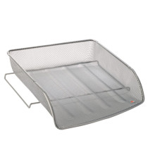 Vaschetta portacorrispondenza Mesh - 27 x 6,5 x 34 cm - rete metallica - argento - Alba Vaschetta portacorrispondenza Mesh - 27 x 6,5 x 34 cm - rete metallica - argento - Alba