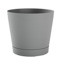 Vaso Orione - 6,3 L - diametro 24 cm - grigio nebbia - TeraPlast Vaso Orione - 6,3 L - diametro 24 cm - grigio nebbia - TeraPlast