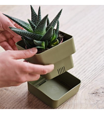 Vaso Veleta - 0,75 L - verde oliva - TeraPlast