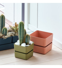 Vaso Veleta - 0,75 L - verde oliva - TeraPlast