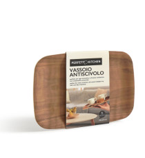 Vassoio antiscivolo - in legno frassino - 28 x 20 cm - Perfetto