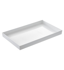 Vassoio Venezia - 32,5 x 17,6 x 6 cm - melamina - bianco - Leone Vassoio Venezia - 32,5 x 17,6 x 6 cm - melamina - bianco - Leone
