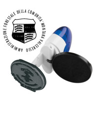 Timbro Pocket Stamp R40 - diametro 40 mm - 5 righe - autoinchiostrante - blu - Colop Timbro Pocket Stamp R40 - diametro 40 mm - 5 righe - autoinchiostrante - blu - Colop