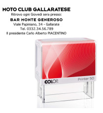 Timbro Printer 50 - autoinchiostrante - 30x69 mm - 7 righe - Colop