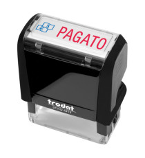 Timbro Printy 4912 Office Eco - autoinchiostrante - PAGATO - 47 x 18 mm - nero  - Trodat Timbro Printy 4912 Office Eco - autoinchiostrante - PAGATO - 47 x 18 mm - nero  - Trodat