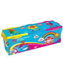 Tris barattoli da 220gr - giallo/magenta/blu - DiDò Tris barattoli da 220gr - giallo/magenta/blu - DiDò