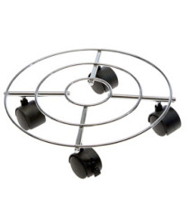 Trolley portavaso in acciaio - Ø 30 cm - Verdemax Trolley portavaso in acciaio - Ø 30 cm - Verdemax