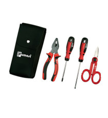 Trousse 4 utensili - per elettricista - similpelle - Melchioni Family Trousse 4 utensili - per elettricista - similpelle - Melchioni Family