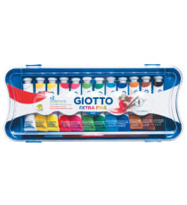 Tubi tempere - 12 ml - colori assortiti - Giotto - conf. 12 pezzi Tubi tempere - 12 ml - colori assortiti - Giotto - conf. 12 pezzi