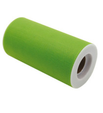 Tulle - verde - in rotolo da 12,5 cm x 25 mt - Big Party Tulle - verde - in rotolo da 12,5 cm x 25 mt - Big Party