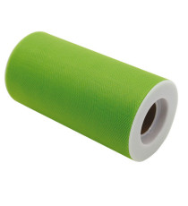 Tulle - verde - in rotolo da 12,5 cm x 25 mt - Big Party Tulle - verde - in rotolo da 12,5 cm x 25 mt - Big Party
