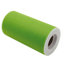 Tulle - verde - in rotolo da 12,5 cm x 25 mt - Big Party Tulle - verde - in rotolo da 12,5 cm x 25 mt - Big Party