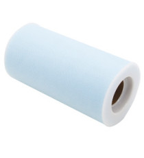 Tulle in rotolo - celeste - 12,5cmx25mt - Big Party Tulle in rotolo - celeste - 12,5cmx25mt - Big Party