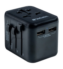 Verbatim - Adattatore viaggio UTA-02 con 2 x USB-A Verbatim - Adattatore viaggio UTA-02 con 2 x USB-A