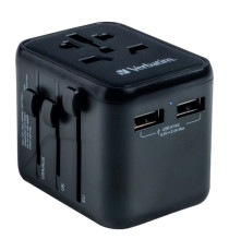 Verbatim - Adattatore viaggio UTA-02 con 2 x USB-A Verbatim - Adattatore viaggio UTA-02 con 2 x USB-A