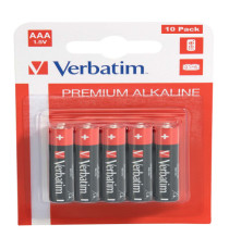 Pila ministilo AAA - 1,5V - alcaline - 49874 - Verbatim - blister 10 pezzi