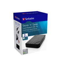 Verbatim - HDD esterno 3.5 USB 3.0 - 47683 - 2TB Verbatim - HDD esterno 3.5 USB 3.0 - 47683 - 2TB