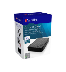 Verbatim - HDD esterno 3.5 USB 3.0 - 47683 - 2TB Verbatim - HDD esterno 3.5 USB 3.0 - 47683 - 2TB