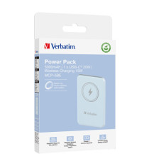 Verbatim - Power Bank Wireless -  5000 mAh - Blu - 32242 Verbatim - Power Bank Wireless -  5000 mAh - Blu - 32242