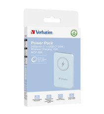 Verbatim - Power Bank Wireless -  5000 mAh - Blu - 32242 Verbatim - Power Bank Wireless -  5000 mAh - Blu - 32242