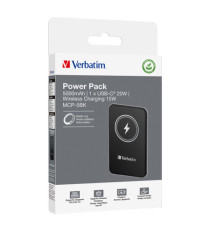 Verbatim - Power Bank Wireless -  5000 mAh - Nero - 32240 Verbatim - Power Bank Wireless -  5000 mAh - Nero - 32240
