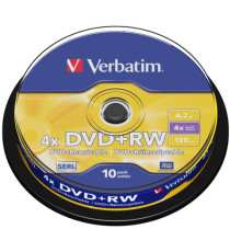 Verbatim - Scatola 10 DVD+RW - 43488 - 4,7GB