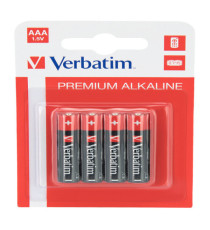 Pila ministilo AAA - 1,5V - 49920 - alcaline - Verbatim - blister 4 pezzi