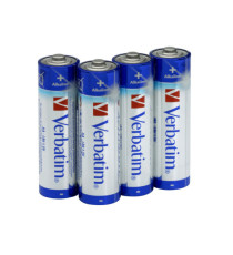 Pila stilo AA - 1,5V - 49921 - alcaline - Verbatim - Blister 4 pezzi