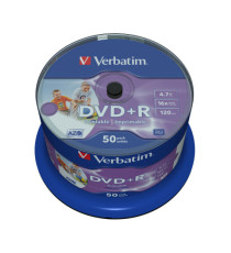 Verbatim - Scatola 50 DVD+R - stampabile - 43512 - 4,7GB