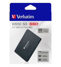 Verbatim - SSD Interno Vi550 SATA III 2.5'' SSD - 49352 - 512GB Verbatim - SSD Interno Vi550 SATA III 2.5'' SSD - 49352 - 512GB