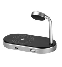 Verbatim - Supporto di ricarica 3-in-1 - WCS-02 - ricarica via cavo e wireless Verbatim - Supporto di ricarica 3-in-1 - WCS-02 - ricarica via cavo e wireless