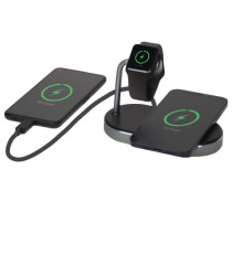 Verbatim - Supporto di ricarica 3-in-1 - WCS-02 - ricarica via cavo e wireless Verbatim - Supporto di ricarica 3-in-1 - WCS-02 - ricarica via cavo e wireless