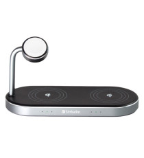 Verbatim - Supporto di ricarica wireless - 3-in-1 - WCS-03 Verbatim - Supporto di ricarica wireless - 3-in-1 - WCS-03