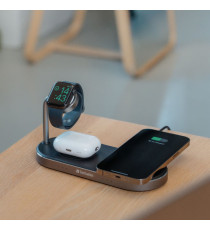 Verbatim - Supporto di ricarica wireless - 3-in-1 - WCS-03 Verbatim - Supporto di ricarica wireless - 3-in-1 - WCS-03