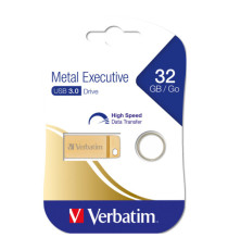 Verbatim - Usb 3.0 Metal Executive Drive - Oro - 99105 - 32GB Verbatim - Usb 3.0 Metal Executive Drive - Oro - 99105 - 32GB
