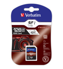 Vertbatim - Scheda SDHC Premium SDXC Class 10/UHS-1 - 44025 - 128GB Vertbatim - Scheda SDHC Premium SDXC Class 10/UHS-1 - 44025 - 128GB