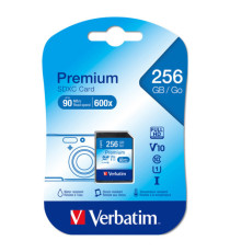 Vertbatim - Scheda SDHC Premium SDXC Class 10/UHS-1 - 44026 - 256GB Vertbatim - Scheda SDHC Premium SDXC Class 10/UHS-1 - 44026 - 256GB