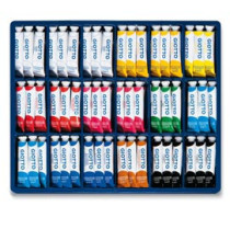 Vetrine assortimento - 21ml - colori assortiti - Giotto - 108 tubetti assortiti Vetrine assortimento - 21ml - colori assortiti - Giotto - 108 tubetti assortiti