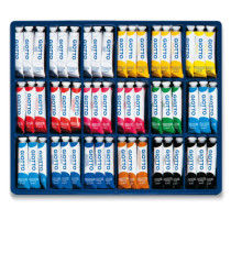 Vetrine assortimento - 21ml - colori assortiti - Giotto - 108 tubetti assortiti Vetrine assortimento - 21ml - colori assortiti - Giotto - 108 tubetti assortiti