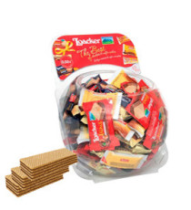 Wafer Minis - 700 gr - Loacker - bolle self service da 140 pezzi Wafer Minis - 700 gr - Loacker - bolle self service da 140 pezzi
