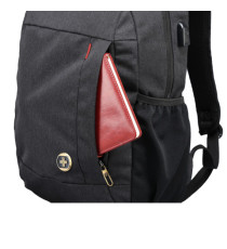 Zaino per pc Arbon - notebook 15,6 - grigio scuro - SWISS Digital DESIGN