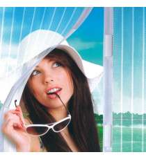 Zanzariera a calamita - 230 x 120 cm - bianco - Garden Friend